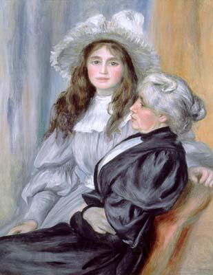 Pierre-Auguste Renoir Portrait of Berthe Morisot and daughter Julie Manet, Norge oil painting art